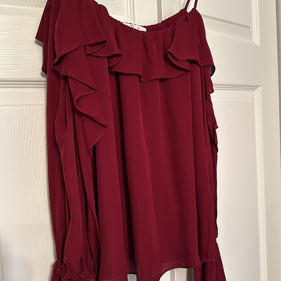 Parker exposed shoulder blouse size XS - Picture 2 of 3